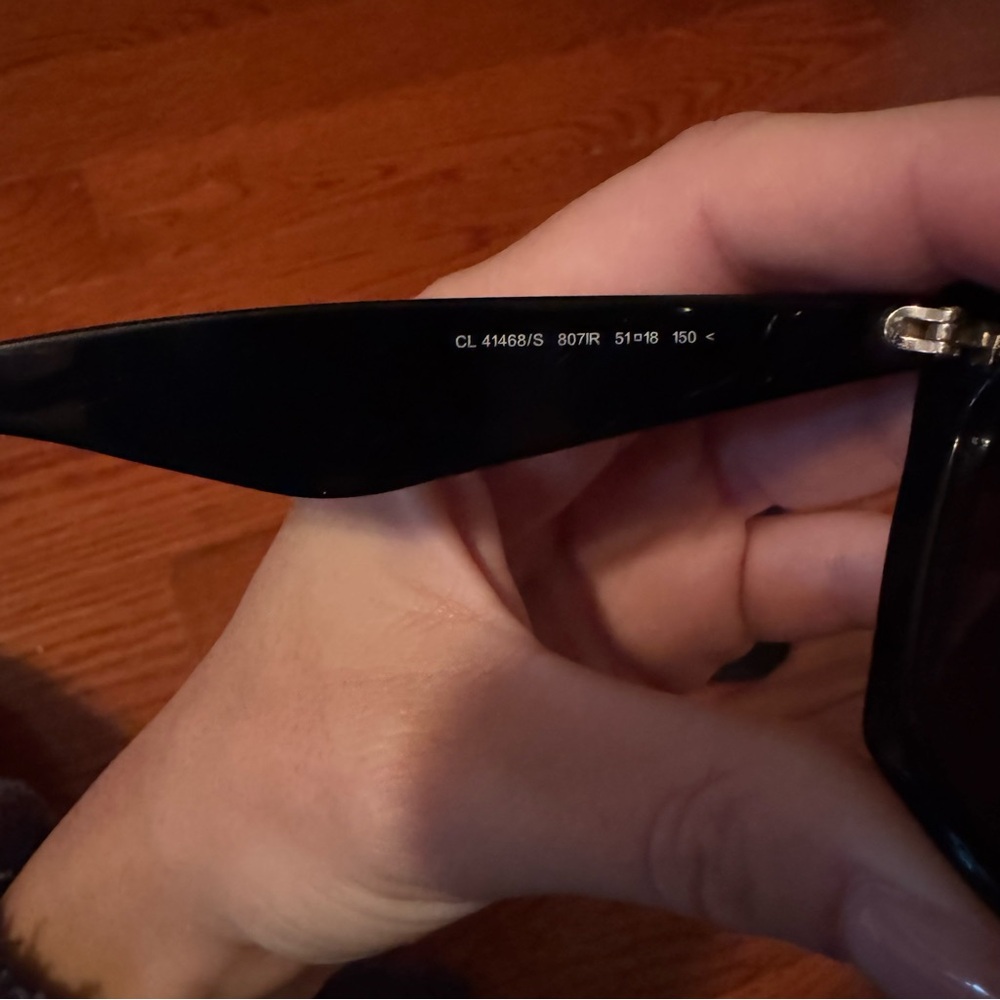 Celine Edge Cat Eye Black Sunglasses CL 41468/S - Picture 10 of 12